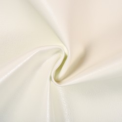 Ткань Дерматин (Кожзам) для мебели, цвет Белый (на отрез)  в Ангарске