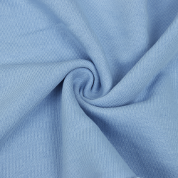 Ткань Футер 3-х нитка, Петля, цвет Светло-Голубой (на отрез)  в Ангарске