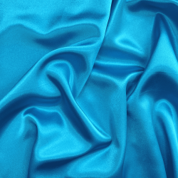 *Ткань Атлас-сатин, цвет Голубой (на отрез)  в Ангарске