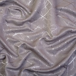 Ткань Блэкаут для штор светозатемняющая 75% &quot;Ледовое тиснение цвет Серый&quot; (на отрез)  в Ангарске