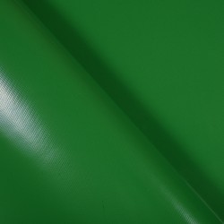Ткань ПВХ 450 гр/м2, Зелёный (Ширина 160см), на отрез  в Ангарске