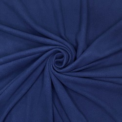 Флис Односторонний 130 гр/м2, цвет Темно-синий (на отрез)  в Ангарске