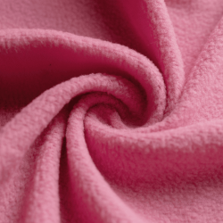 Флис Односторонний 130 гр/м2, цвет Розовый (на отрез)  в Ангарске