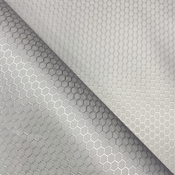 Ткань Оксфорд 300D PU Рип-Стоп СОТЫ, цвет Светло-Серый (на отрез)  в Ангарске