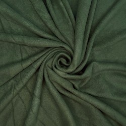 Ткань Флис Односторонний 130 гр/м2, цвет Темный хаки (на отрез)  в Ангарске