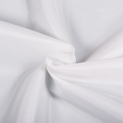 Ткань подкладочная Таффета 190Т, цвет Белый (на отрез)  в Ангарске