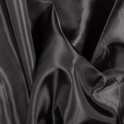 Ткань подкладочная Таффета 190Т, цвет Черный (на отрез)  в Ангарске