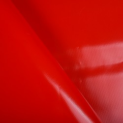 Ткань ПВХ 450 гр/м2, Красный (на отрез)  в Ангарске