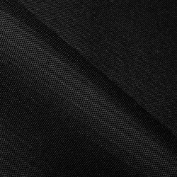 Прорезиненная ткань Оксфорд 600D ПВХ, Черный (на отрез)  в Ангарске