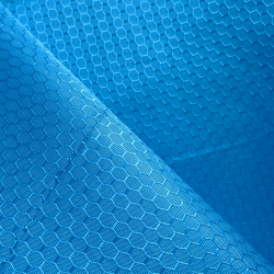Ткань Оксфорд 300D PU Рип-Стоп СОТЫ, цвет Голубой (на отрез)  в Ангарске