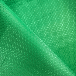 Ткань Оксфорд 300D PU Рип-Стоп СОТЫ, цвет Зелёный (на отрез)  в Ангарске