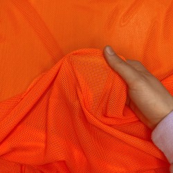 Трикотажная Сетка 75 г/м2, цвет Оранжевый (на отрез)  в Ангарске