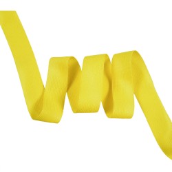 Окантовочная лента-бейка, цвет Жёлтый 22мм (на отрез)  в Ангарске